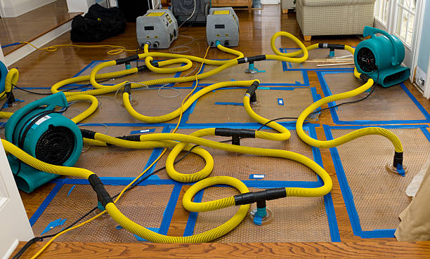 Water damage restoration process in MD